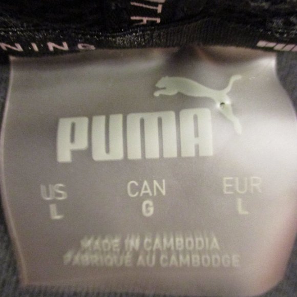 Puma Athletic Woman Large Black White Warm Long Sleeve Pullover Hoodie - Picture 6 of 6